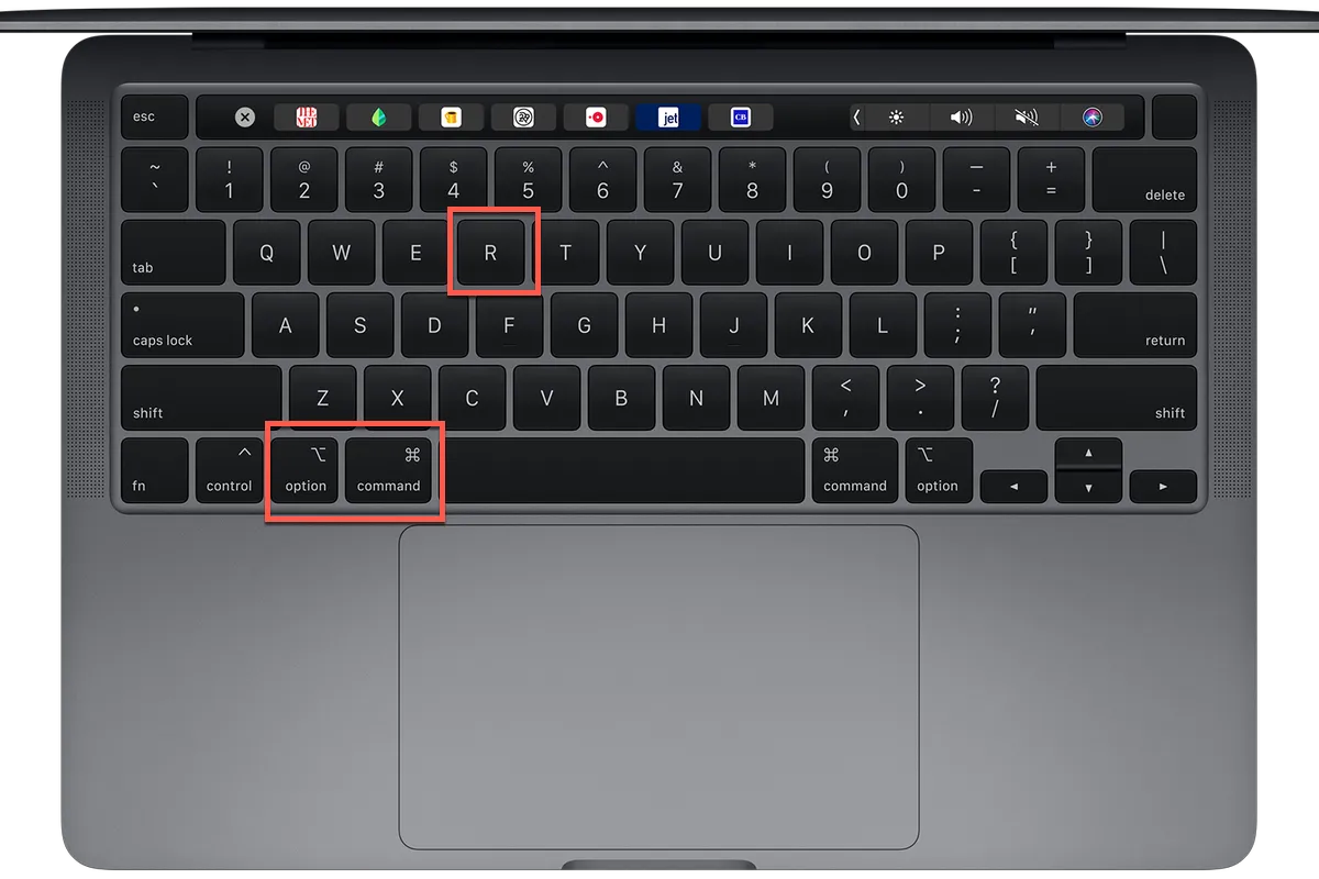Keyboard buttons to boot Mac into Recovery Mode
