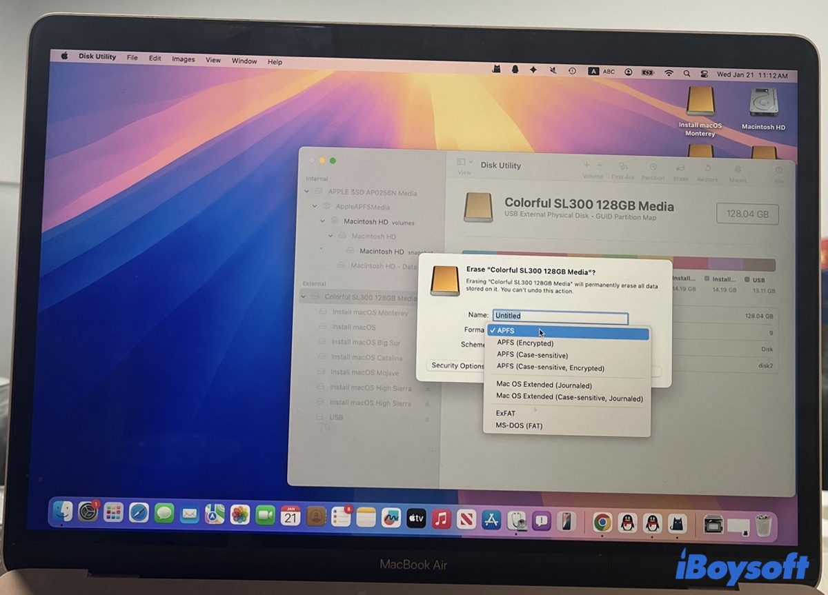 Reformat Lacie external hard drive on Mac