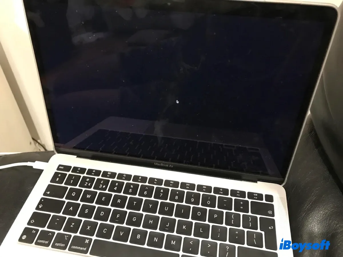 MacBook Pro starts up to a black screen with a moving cursor