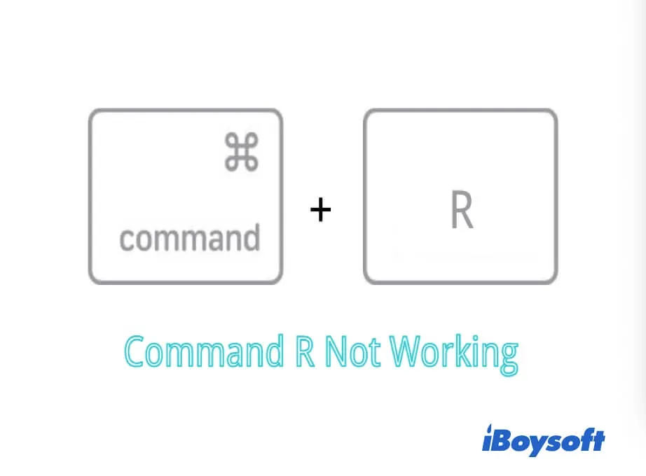 réparer la combinaison Commande R qui ne fonctionne pas sur Mac