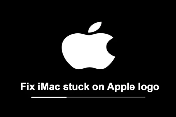 MacのAppleロゴに詰まった状態