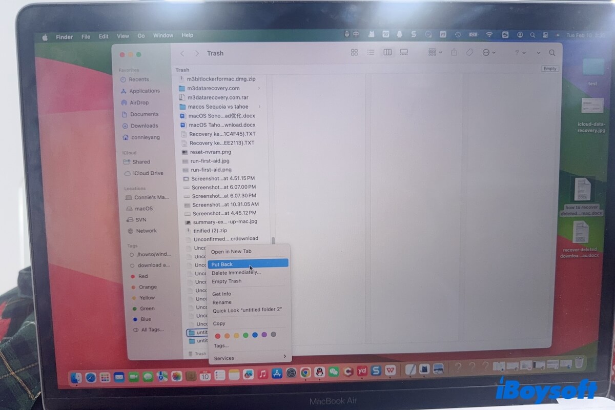 how to recover deleted files in Downloads folder Mac
