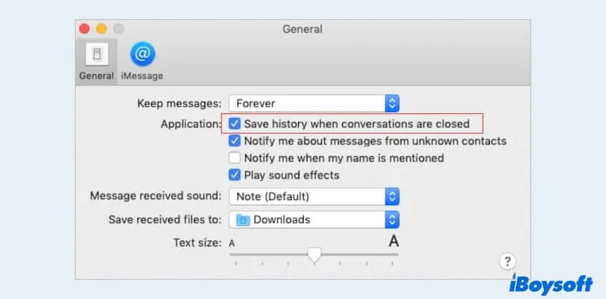 Recover deleted iMessages on Mac by Messages folder