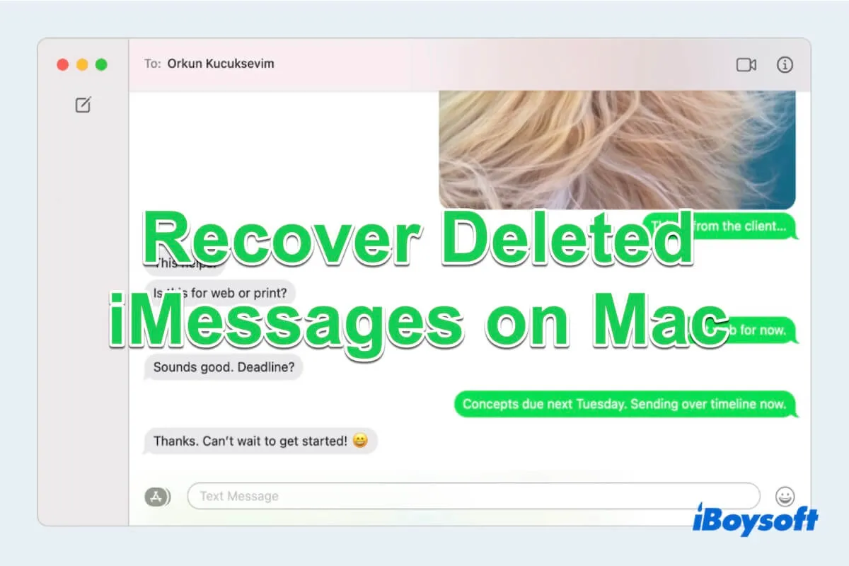 Summary of How to Recover Deleted iMessages on Mac