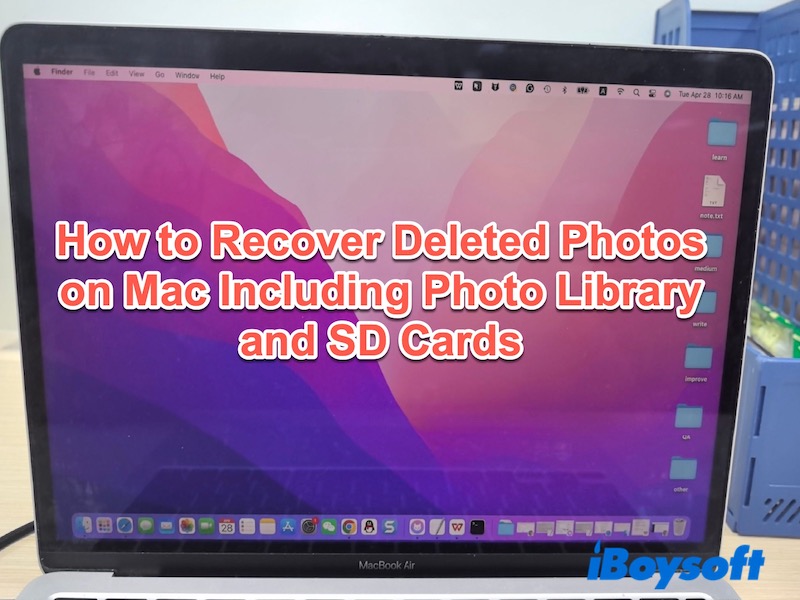 gelöschte Fotos auf dem Mac wiederherstellen