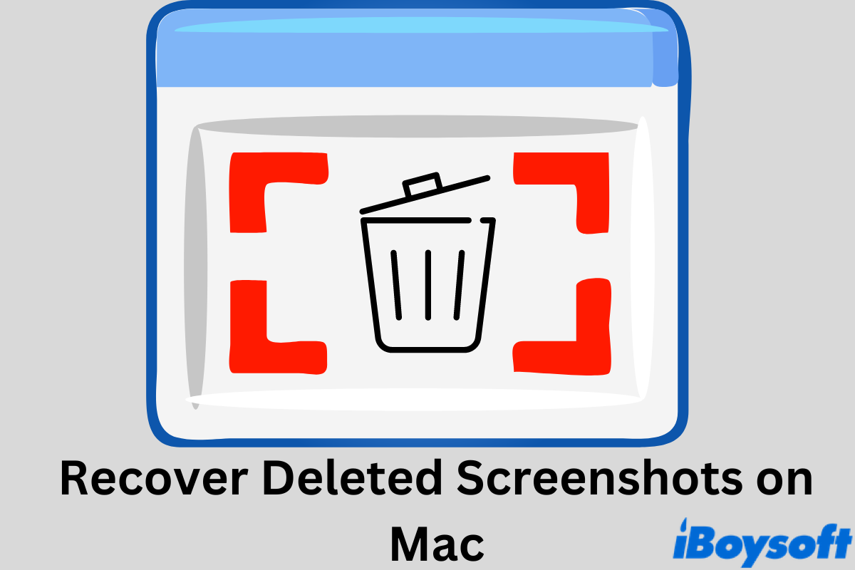 how to recover deleted screenshots on Mac