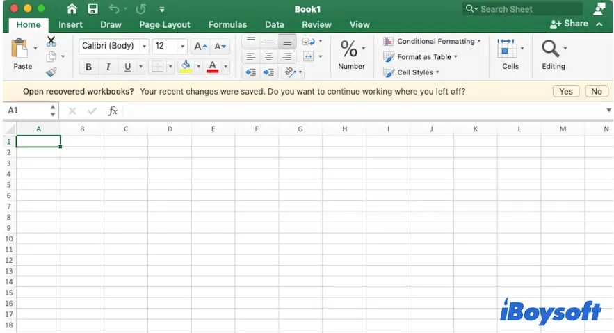 Récupérer des fichiers Excel non sauvegardés avec AutoRecover
