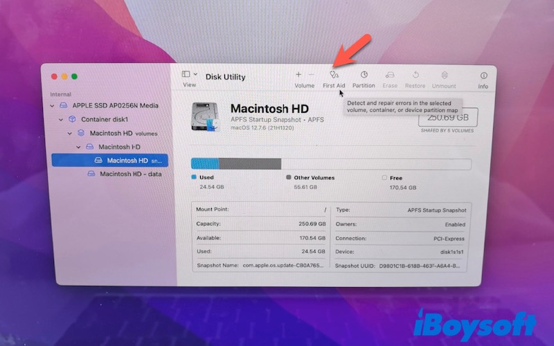 use-first-aid-to-fix-disk
