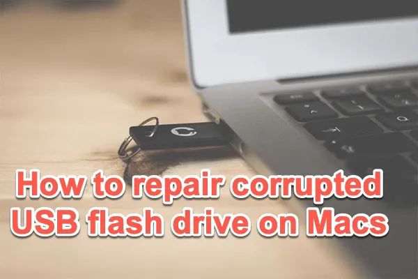cómo reparar una unidad flash USB en Mac