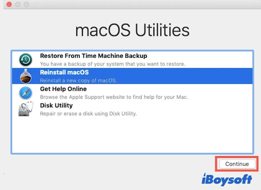Clean reinstall macOS