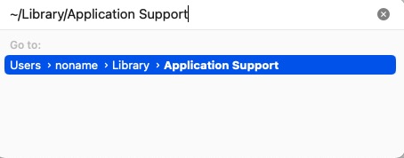how to find Application Support folder on Mac