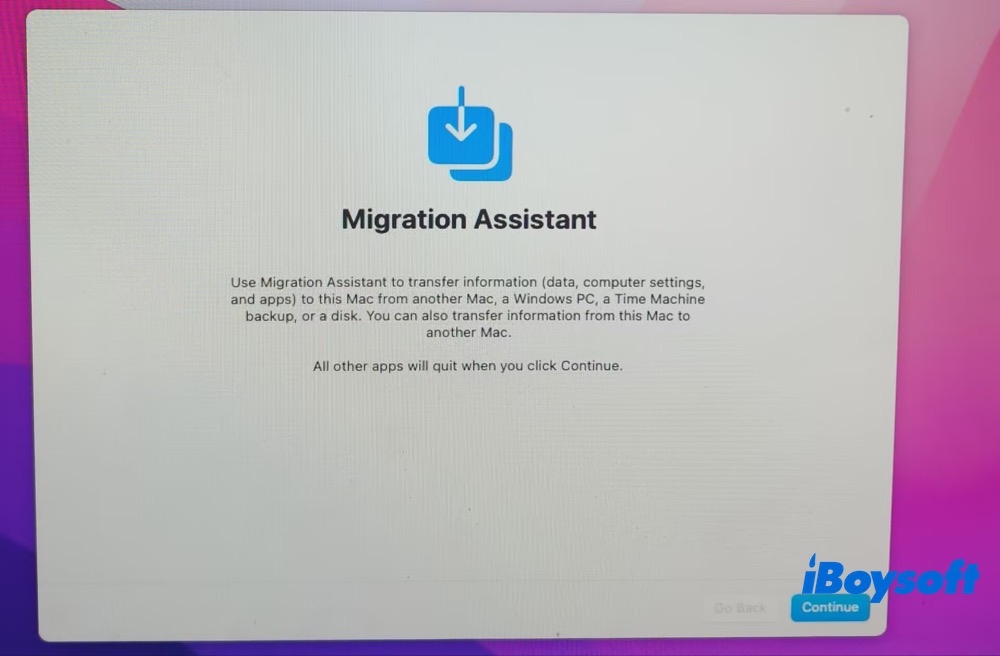 Migrationsassistent öffnen