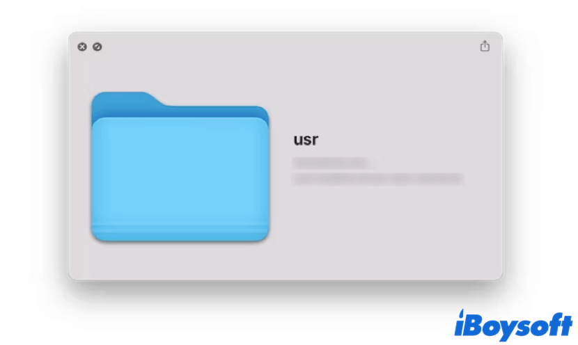 how to access usr folder on Mac