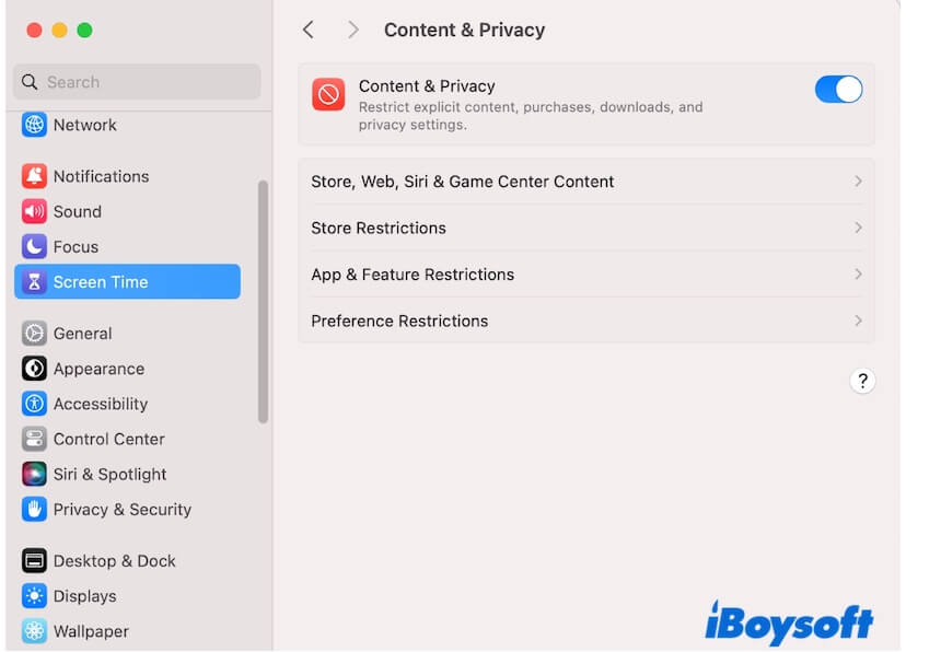 desactivar restricciones para App Store e iTunes