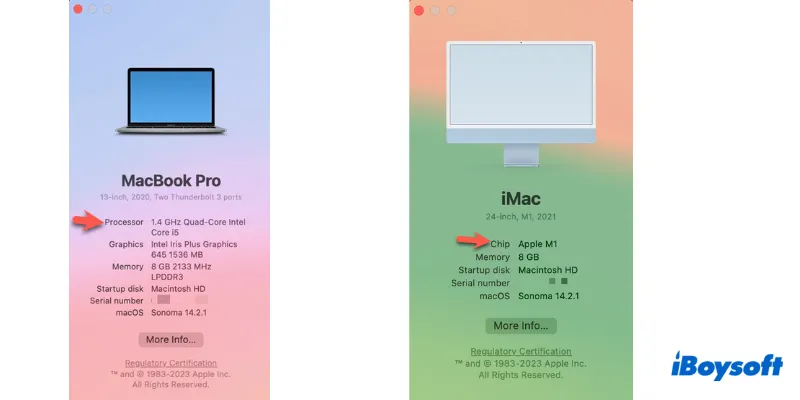 Cómo verificar si tu Mac usa Apple silicon