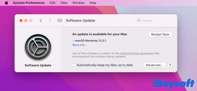update your macOS
