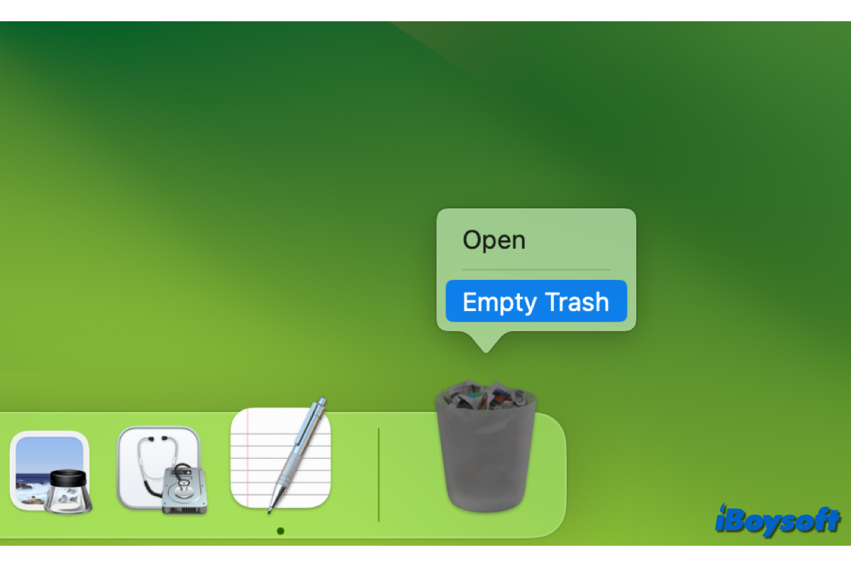 cannot empty trash mac error 8003