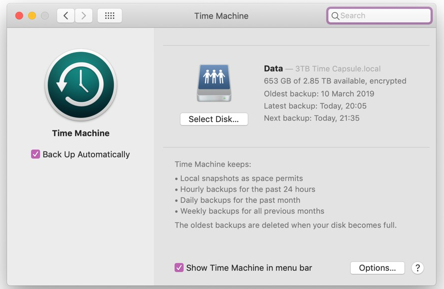 clone vs Time Machine backup