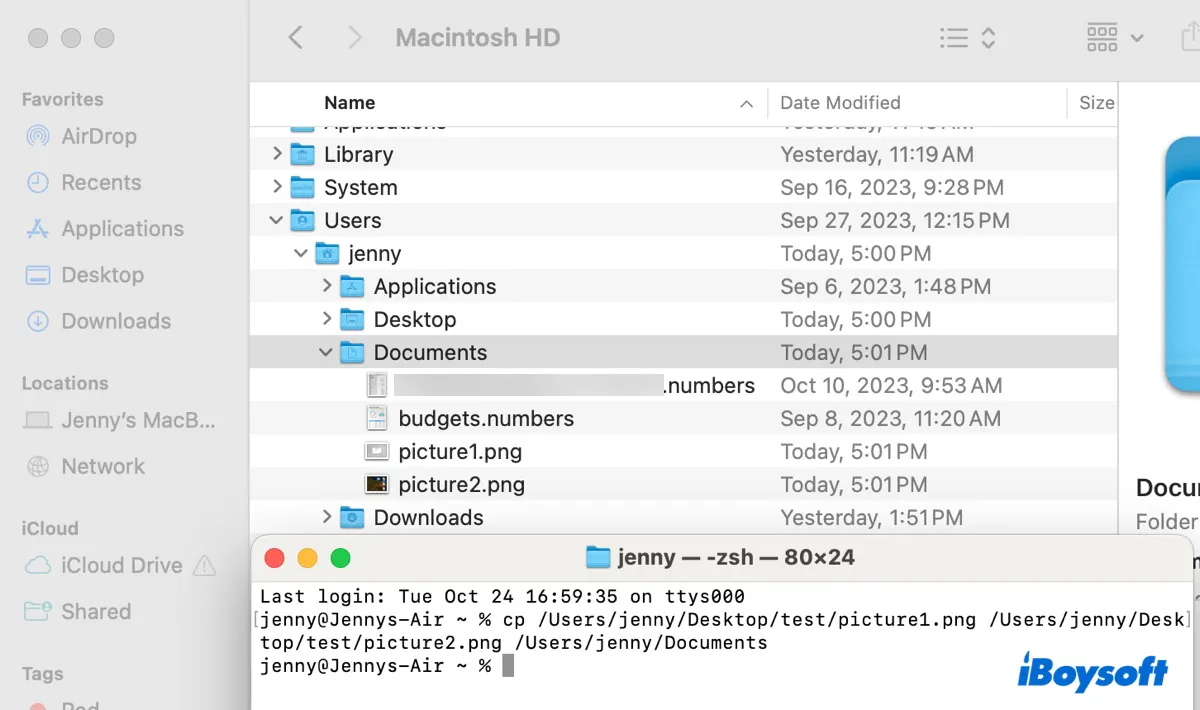 Mac Terminalで複数のファイルをコピーする方法