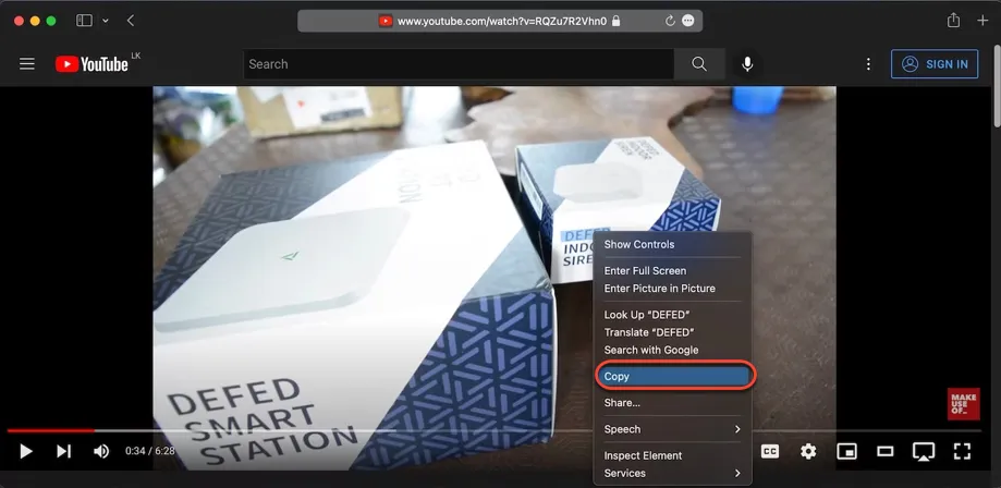How to copy text from a video on Mac