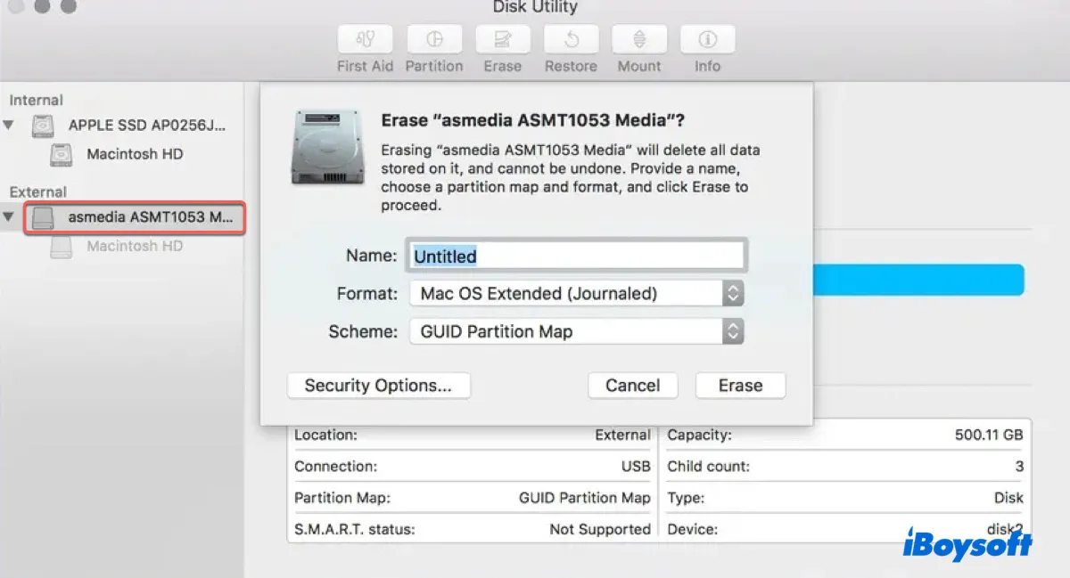 Format USB on Mac