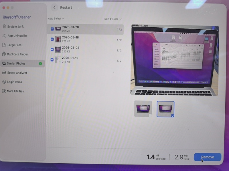 eliminar-fotos-similares-en-iboysoft-cleaner