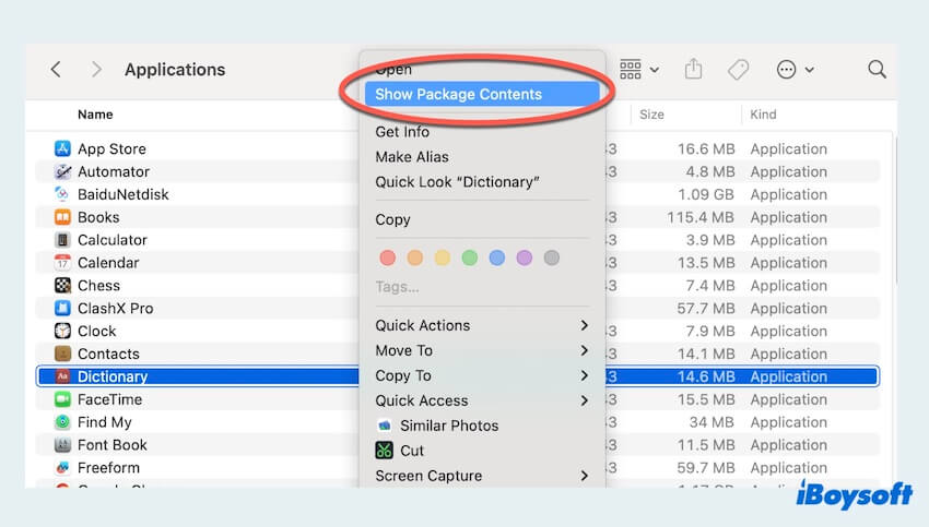 Delete language files with Finder