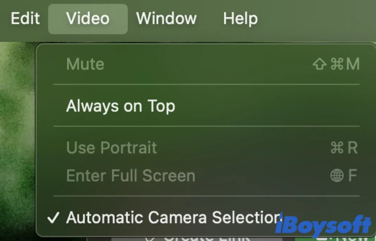 Make sure you have successfully disabled Continuity Camera on Mac or MacBook