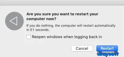 restart Mac