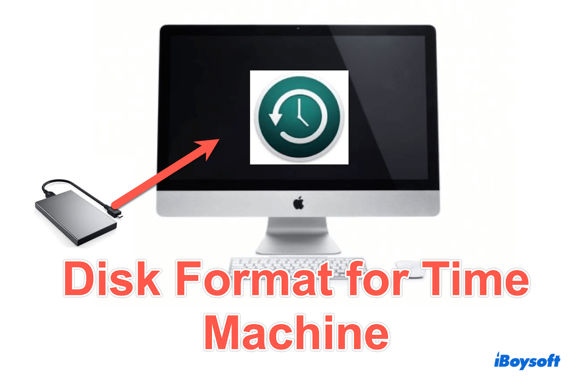 Disk Format for Time Machine