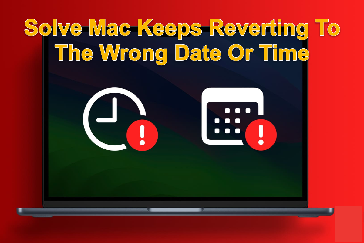 Problem beheben, dass der Mac immer wieder das falsche Datum oder die falsche Uhrzeit zurücksetzt