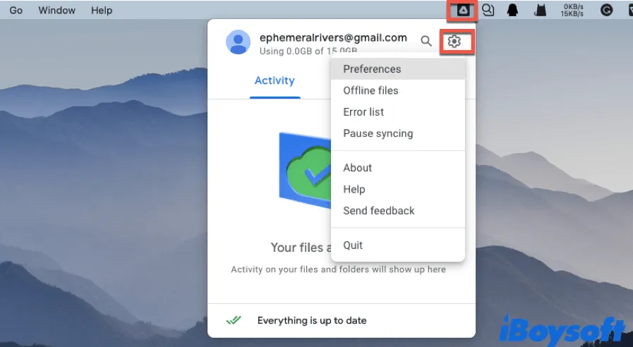 open the user interface of Google Drive