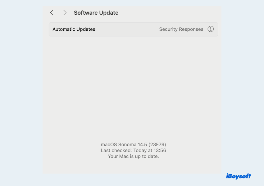 Check software update