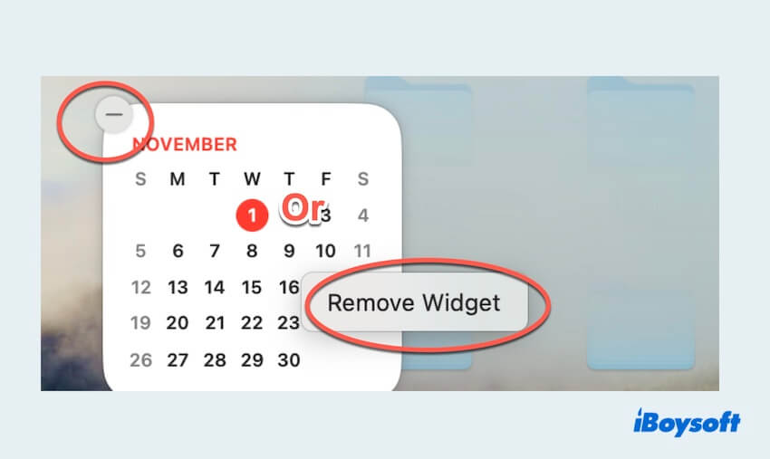 cómo eliminar widgets en el centro de notificaciones de Mac