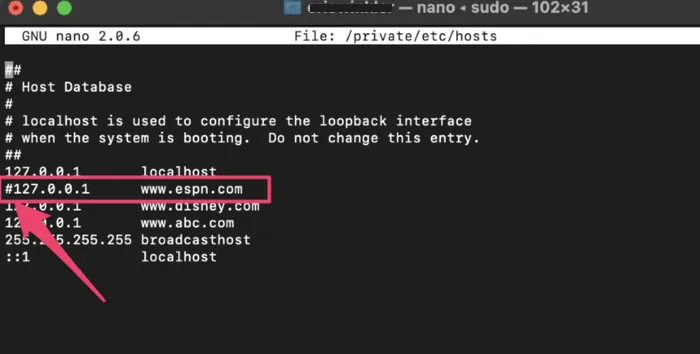 Unblock a website on Mac with Terminal