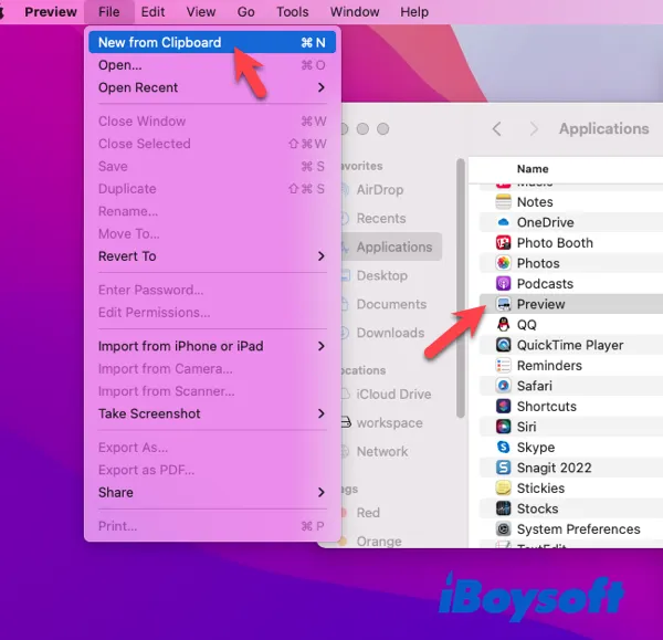 How to change Mac folder color with Preview app