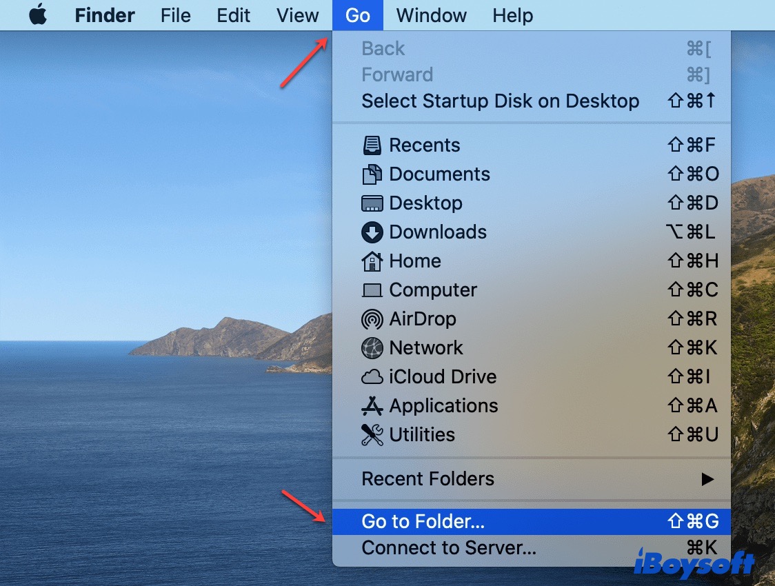 Go to Folder on Mac