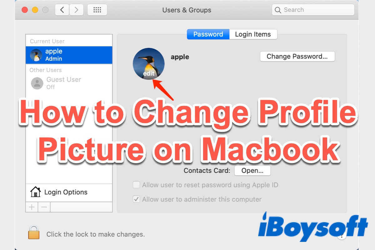 How To Change Your Profile Picture On Mac Or Macbook