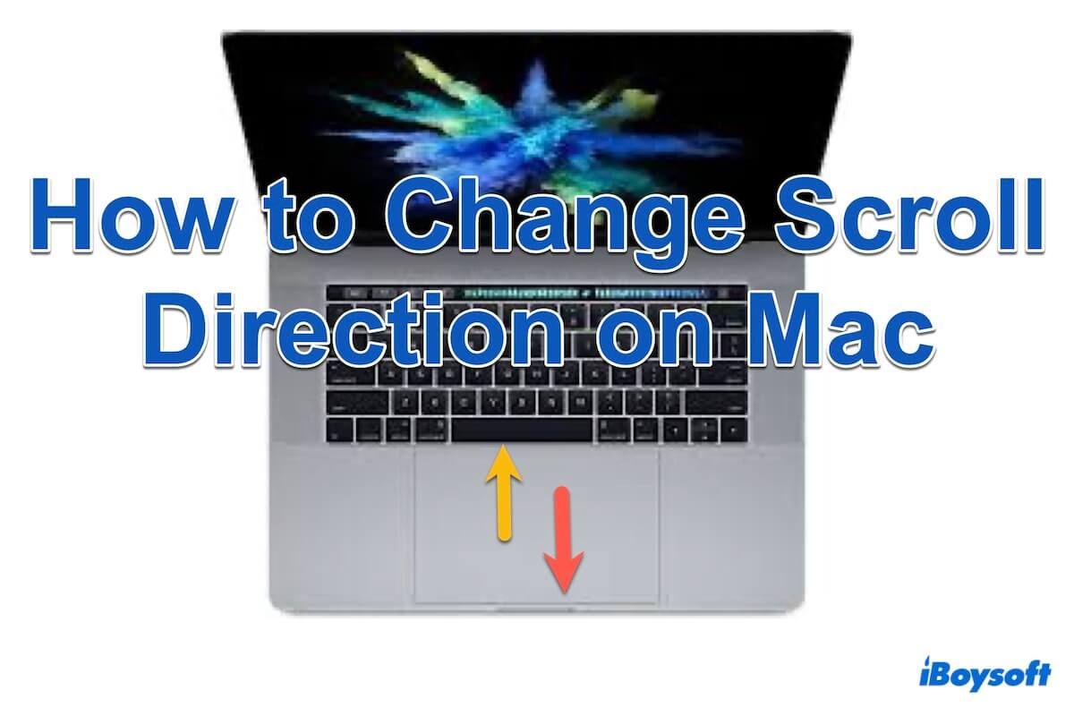 how to change scroll direction on mac