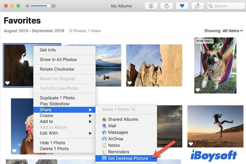 how to change macbook wallpaper from photos