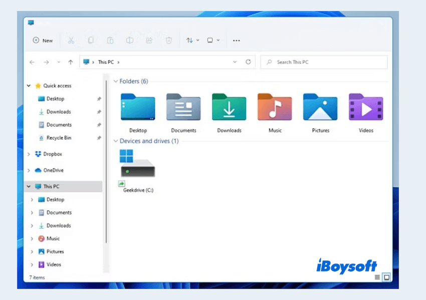 Check PC storage with File Explorer