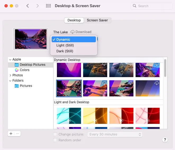 Utilize native Mac Dynamic desktops