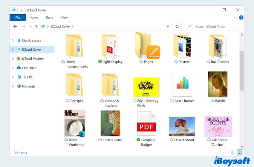 delete files from iCloud on Windows