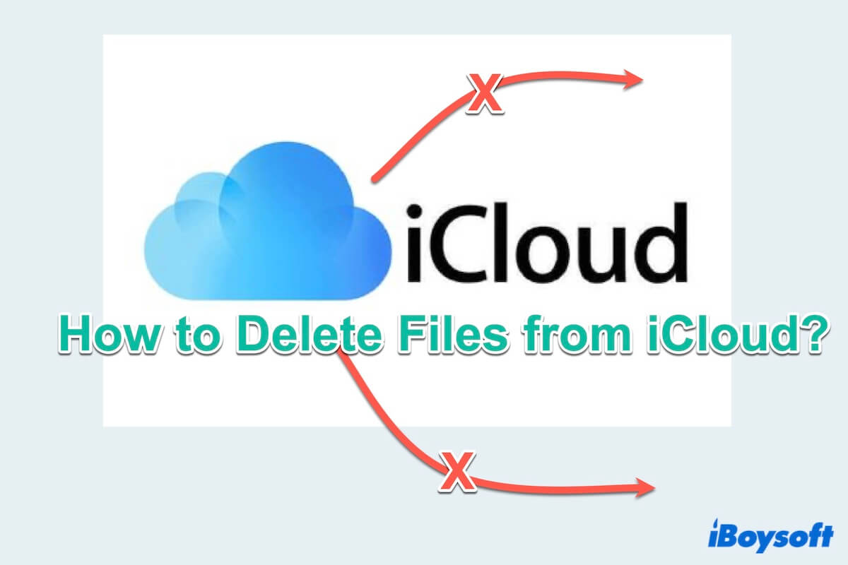 Summary of how to delete files from iCloud