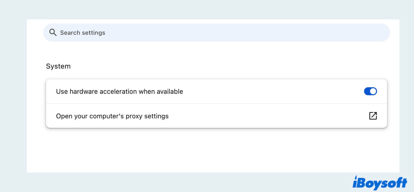 Disable Proxy Settings on Google Chrome