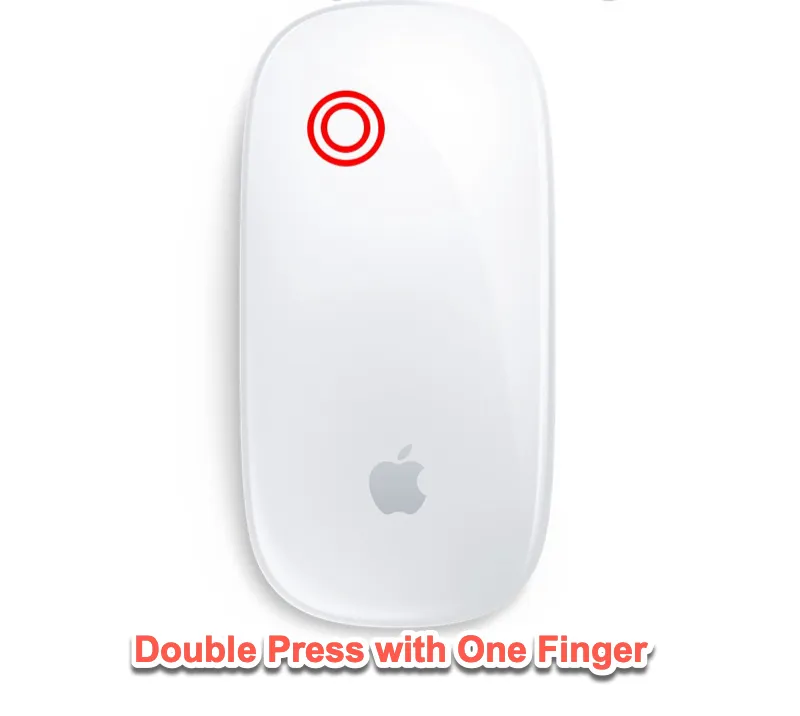 how to double click on a Mac mouse