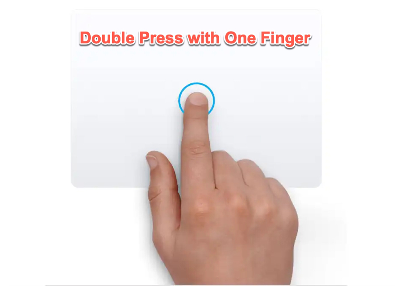 how to double click on MacBook trackpad