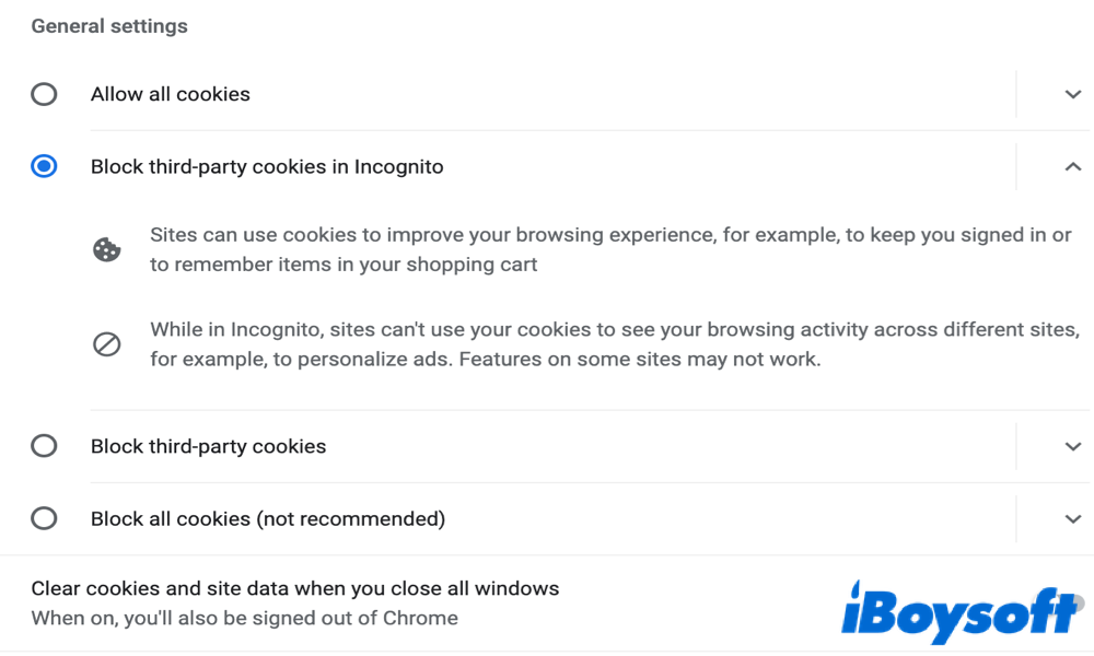 how to enable cookies in chrome on mac