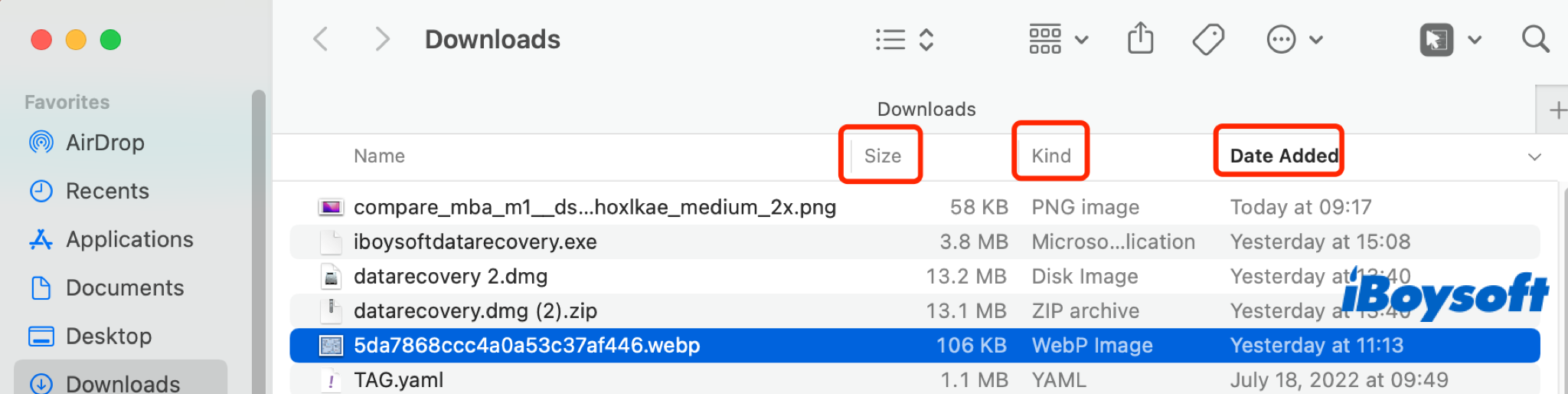 manage downloads on Mac