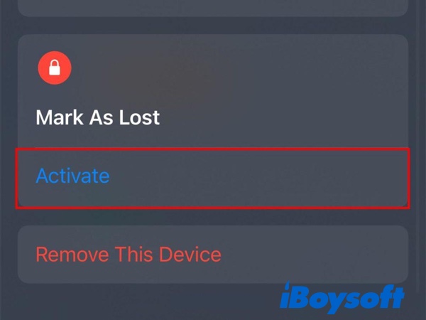 enable Lost Mode for AirPods Pro or AirPods Max